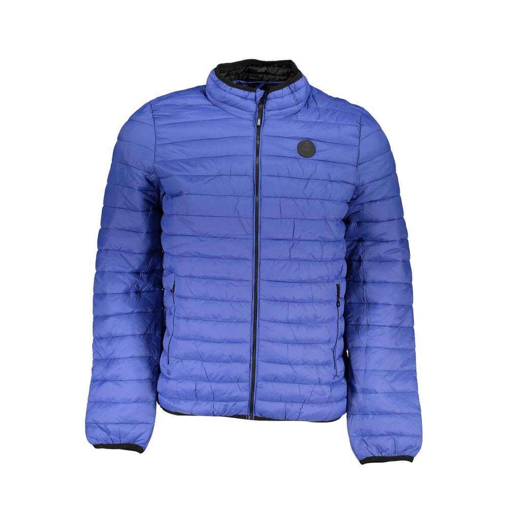 Gianmarco Venturi Blu Poliammide Men's Jacket - ClickThatClicks 