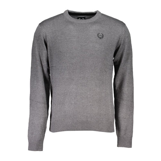 Gianmarco Venturi Grigio Cotton Men's Sweater - ClickThatClicks 