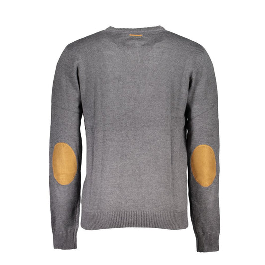 Gianmarco Venturi Grigio Cotton Men's Sweater - ClickThatClicks 
