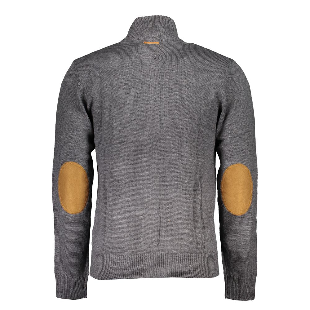 Gianmarco Venturi Grigio Cotton Men Cardigan - ClickThatClicks 