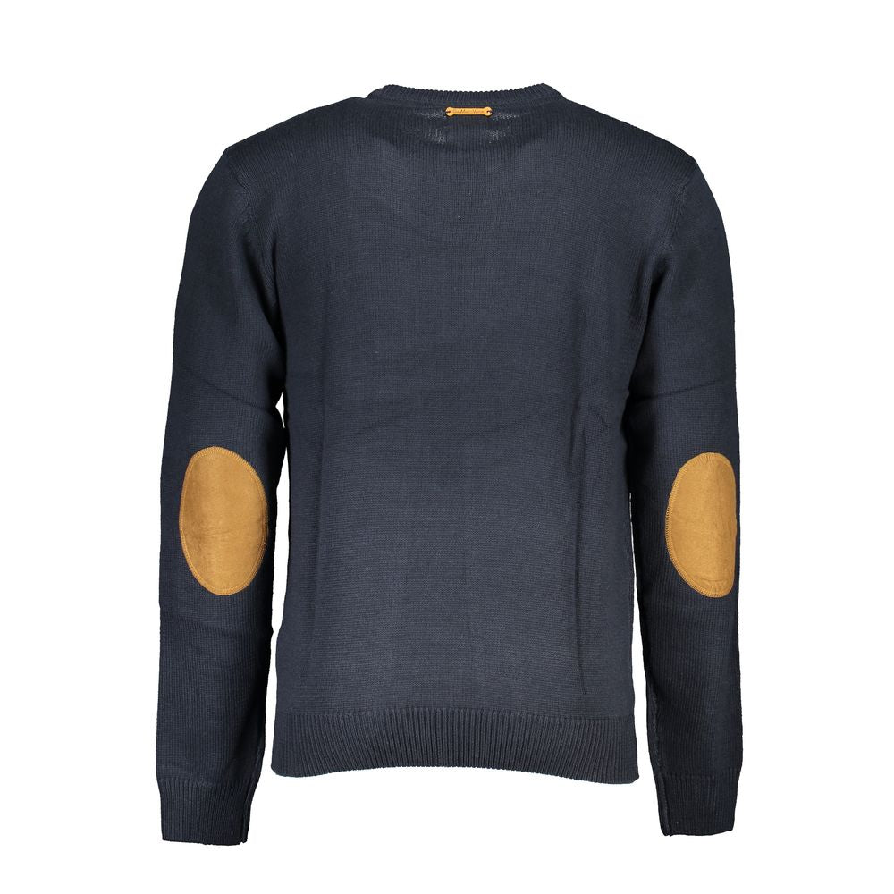 Gianmarco Venturi Blue Cotton Men's Sweater - ClickThatClicks 