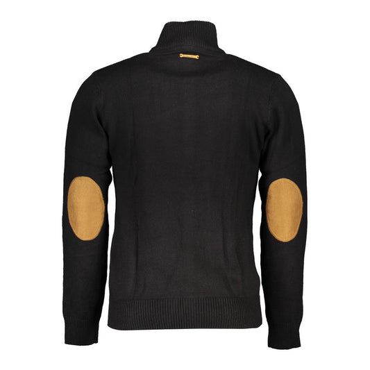 Gianmarco Venturi Black Cotton Men's Cardigan - ClickThatClicks 