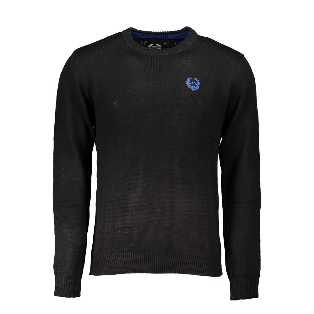 Gianmarco Venturi Black Cotton Men's Sweater - ClickThatClicks 