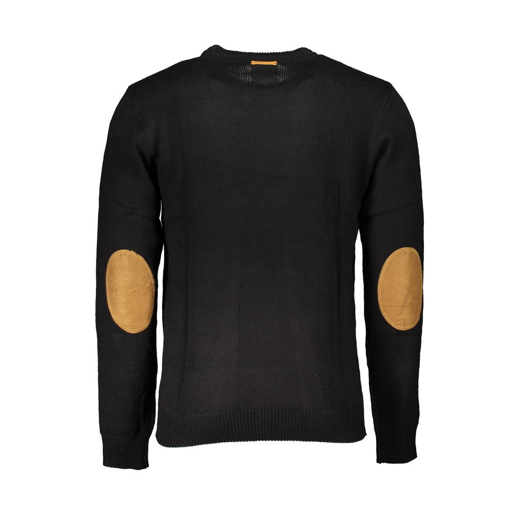 Gianmarco Venturi Black Cotton Men's Sweater - ClickThatClicks 