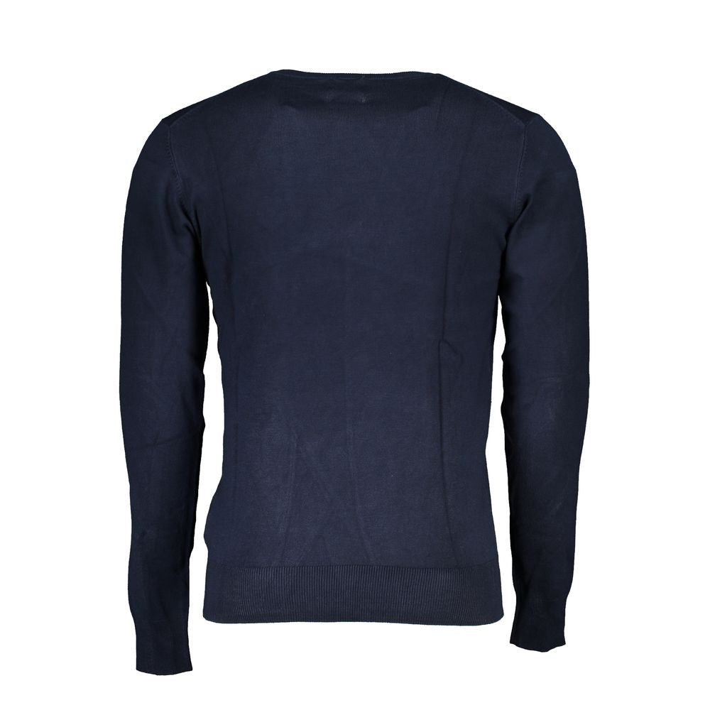 Gianmarco Venturi Blue Viscose Men's Sweater - ClickThatClicks 