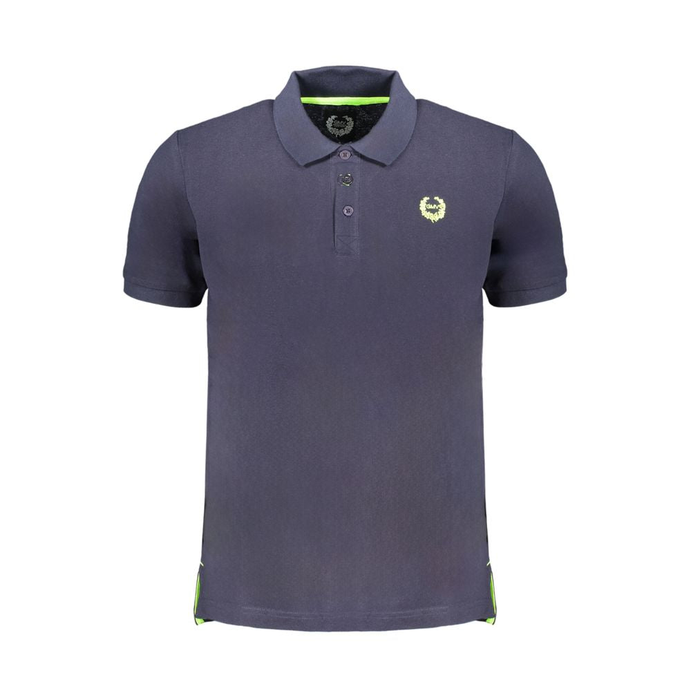 Gianmarco Venturi Blue Cotton Men's Polo Shirt - ClickThatClicks 