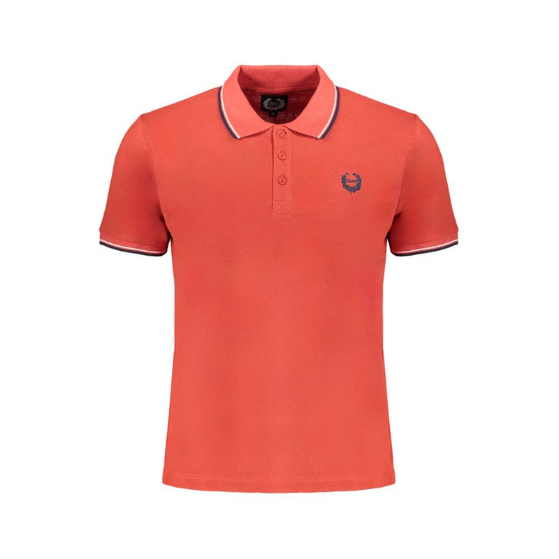 Gianmarco Venturi Red Cotton Polo Shirt