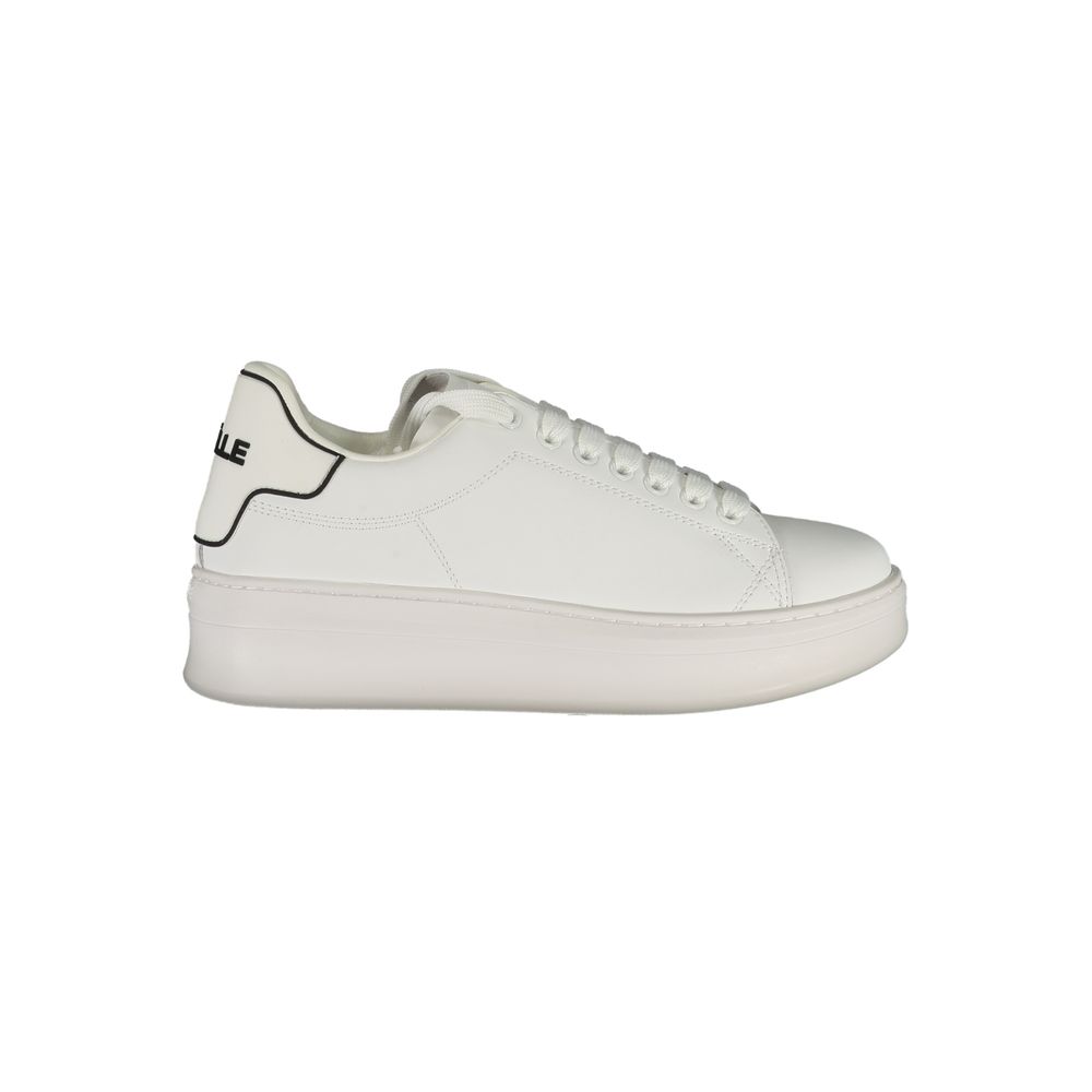 Gaelle Paris White Polyethylene Sneaker