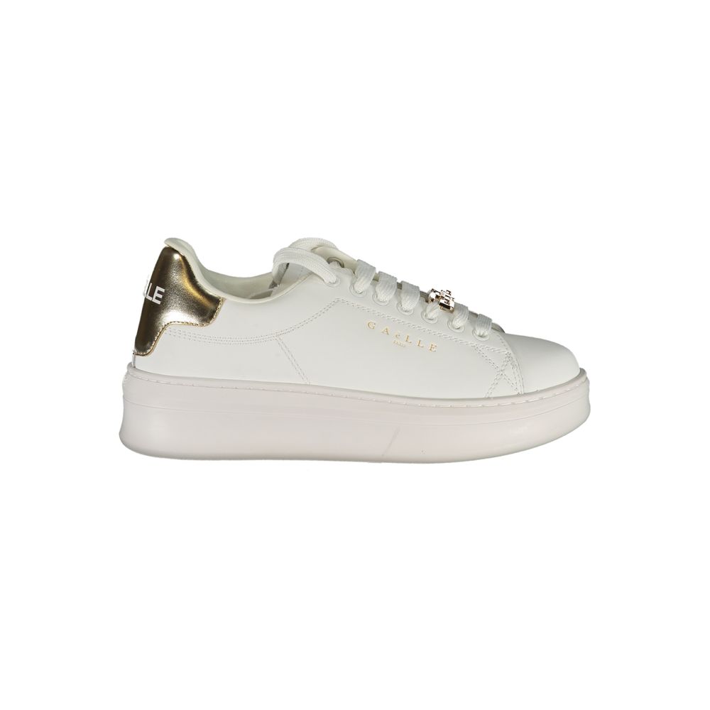 Gaelle Paris White Polyethylene Sneaker