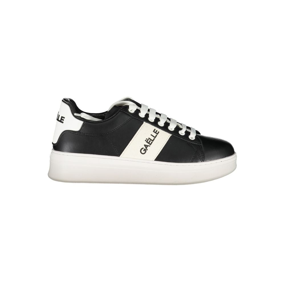Gaelle Paris Black Polyethylene Sneaker