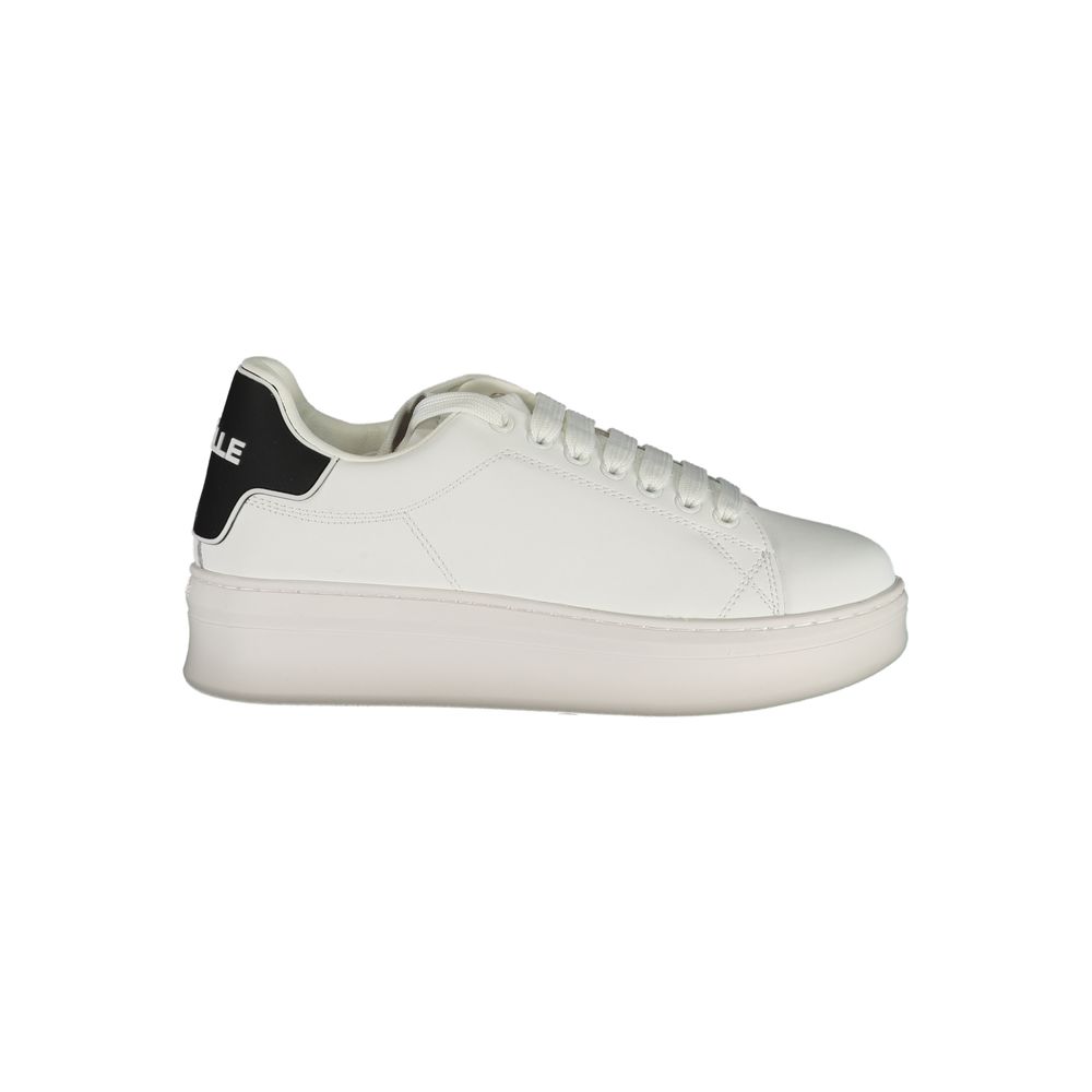 Gaelle Paris White Polyethylene Sneaker