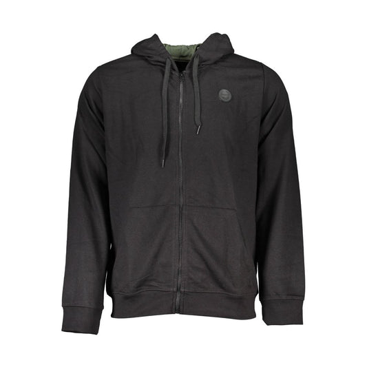 Gianmarco Venturi Black Cotton Men's Hooded Sweatshirt - ClickThatClicks 