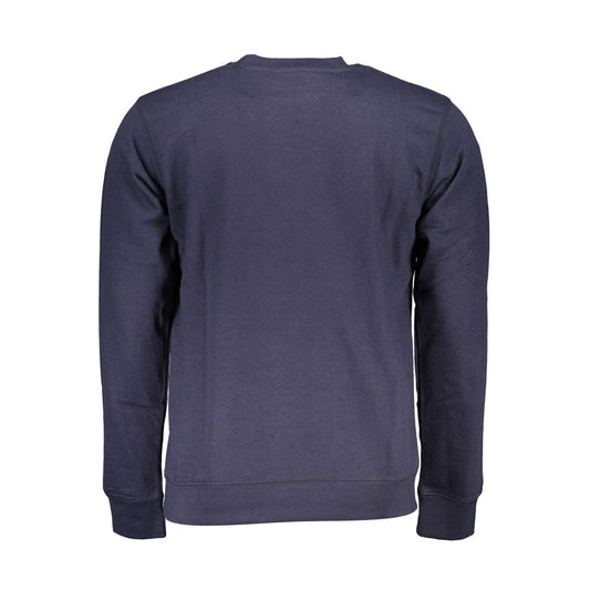 Gianmarco Venturi Blue Cotton Men Sweatshirt - ClickThatClicks 