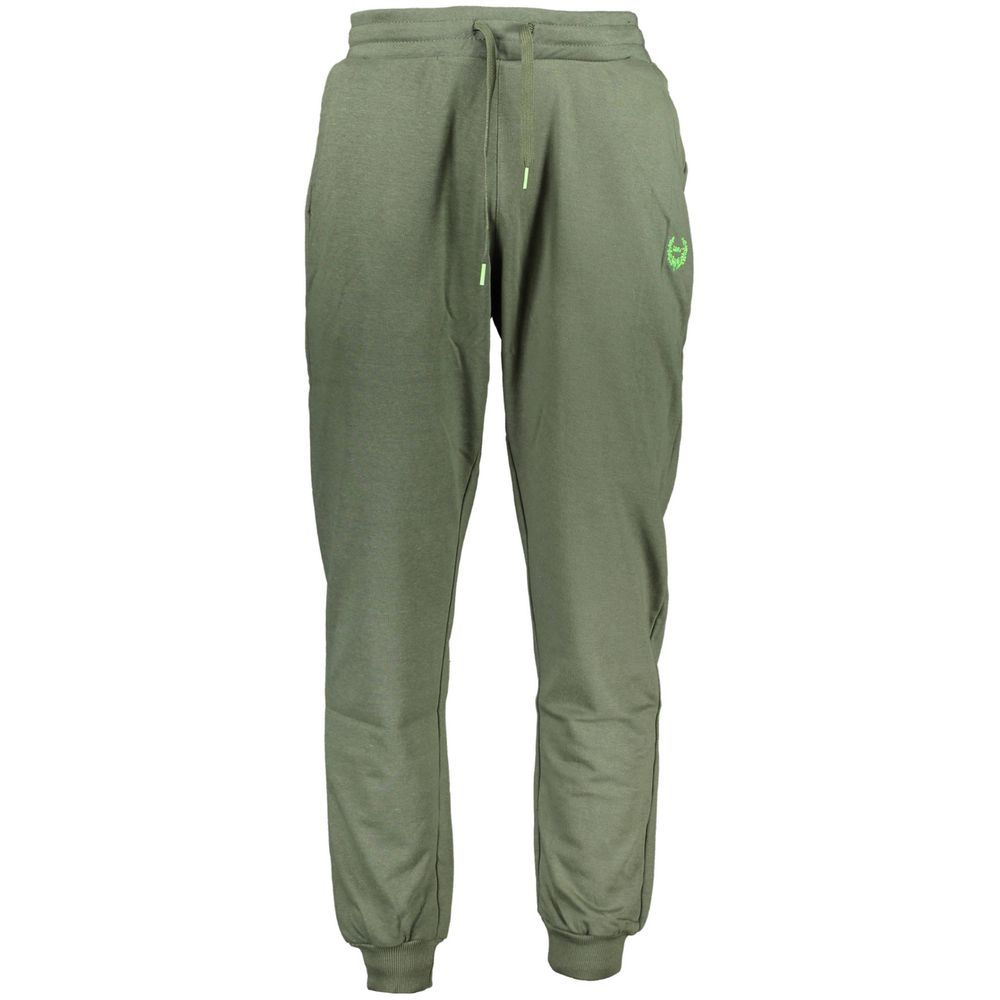 Gianmarco Venturi Verde Cotton Men's Track Pant - ClickThatClicks 