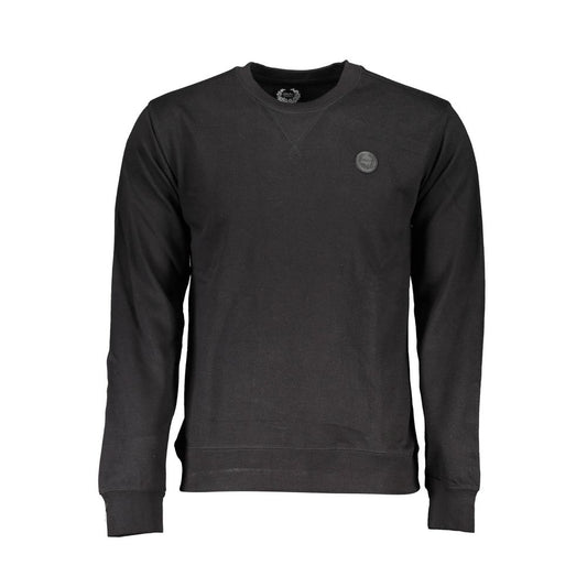 Gianmarco Venturi Black Cotton Men Sweatshirt - ClickThatClicks 