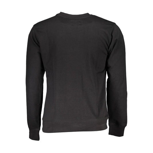 Gianmarco Venturi Black Cotton Men Sweatshirt - ClickThatClicks 