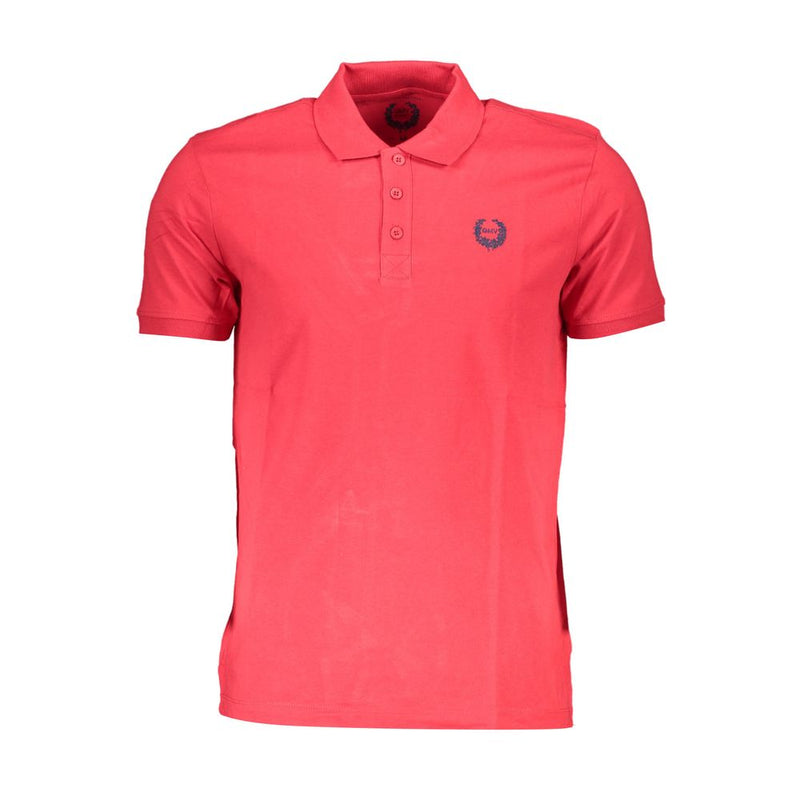 Gianmarco Venturi Red Cotton Polo Shirt