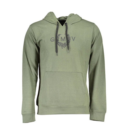 Gianmarco Venturi Verde Cotton Mens Hoodie - ClickThatClicks 