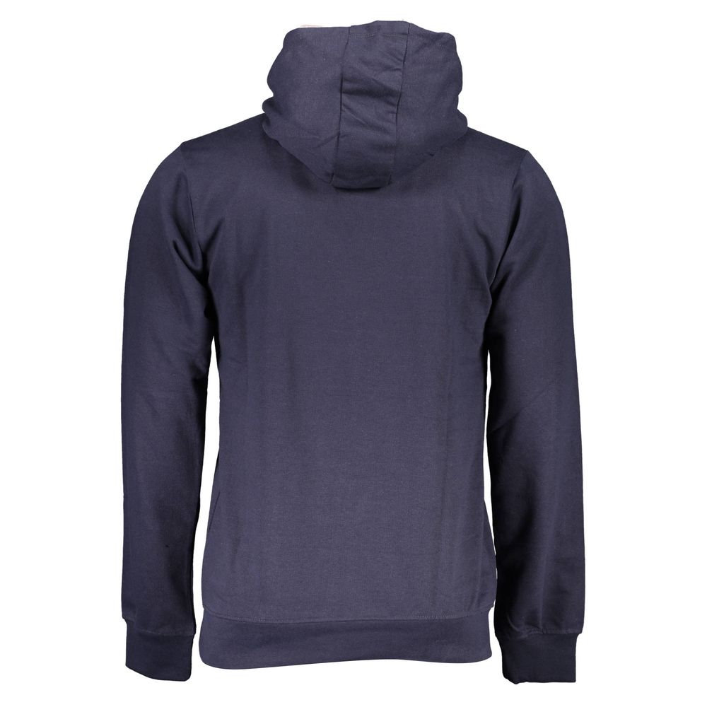 Gianmarco Venturi Blue Cotton Men Hoodie - ClickThatClicks 