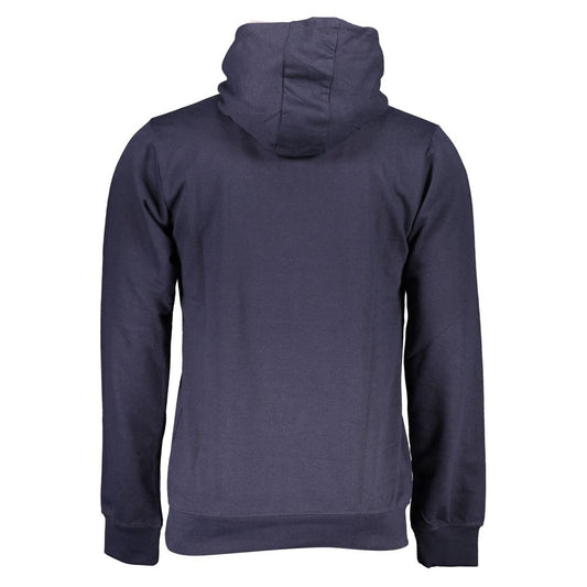 Gianmarco Venturi Blue Cotton Men Hoodie - ClickThatClicks 