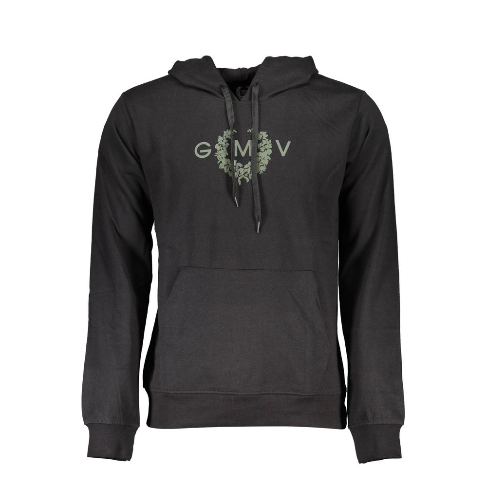 Gianmarco Venturi Nero Cotton Men Sweatshirt - ClickThatClicks 