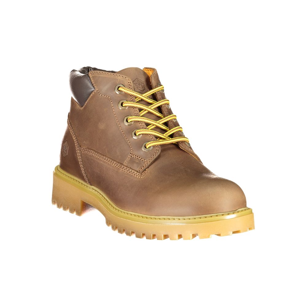Lumberjack Marrone Leather Men's Sneaker - ClickThatClicks 