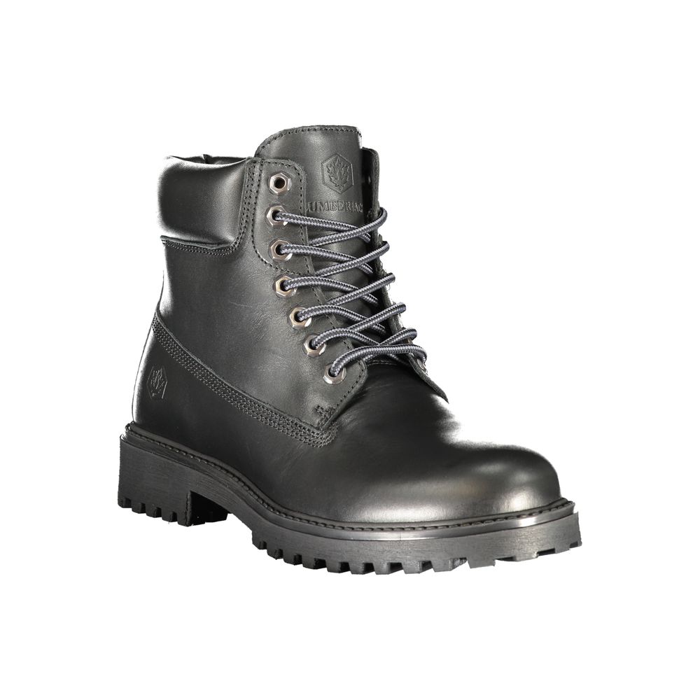 Lumberjack Black Leather Men's Boot - ClickThatClicks 
