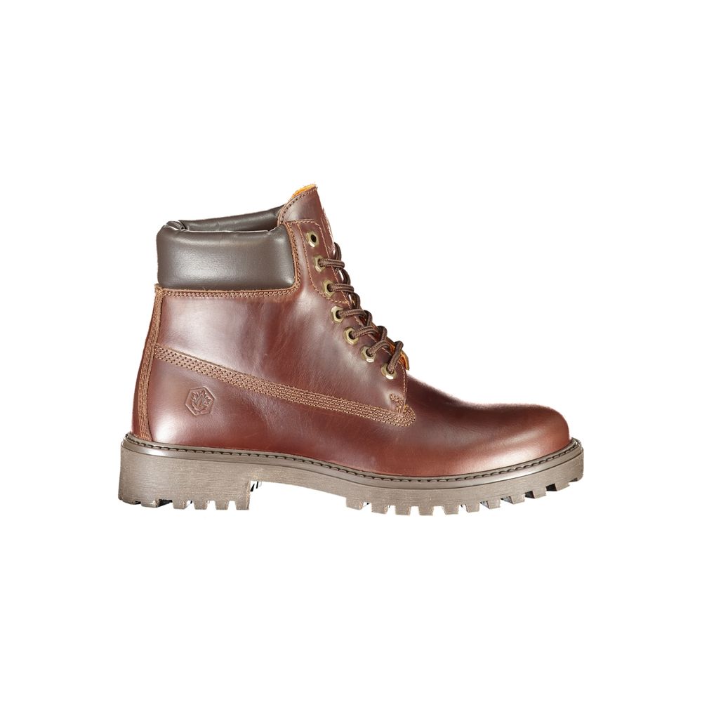 Lumberjack Marrone Pelle Mens Sneaker Boot - ClickThatClicks 