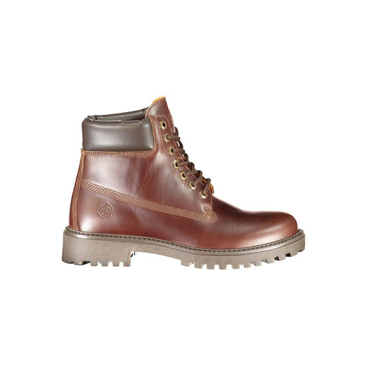 Lumberjack Marrone Pelle Mens Sneaker Boot - ClickThatClicks 