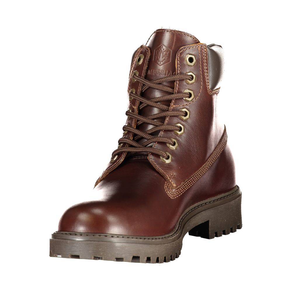 Lumberjack Marrone Pelle Mens Sneaker Boot - ClickThatClicks 