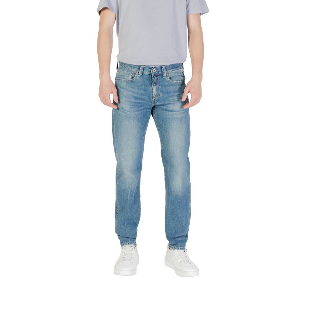 Replay Blue Cotton Skinny Jeans - ClickThatClicks 