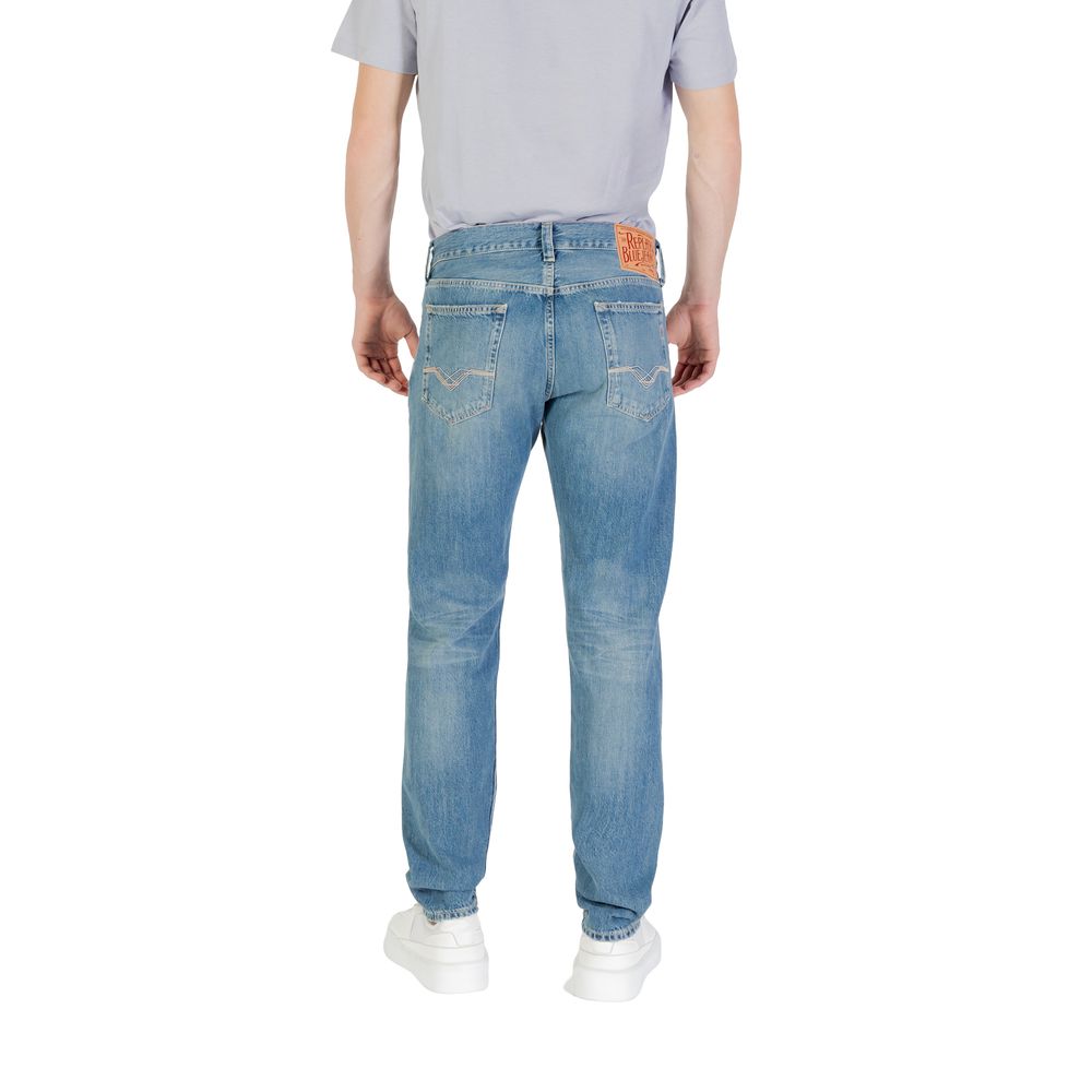 Replay Blue Cotton Skinny Jeans - ClickThatClicks 