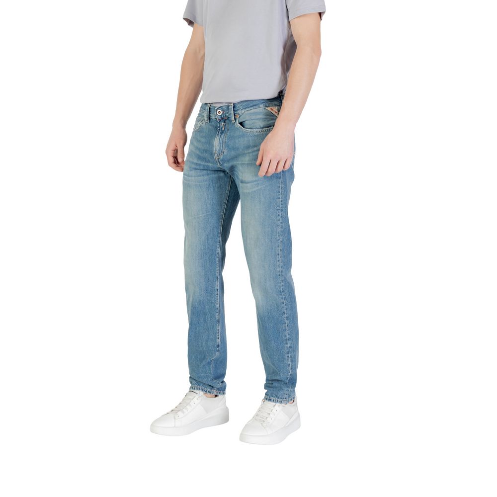 Replay Blue Cotton Skinny Jeans - ClickThatClicks 