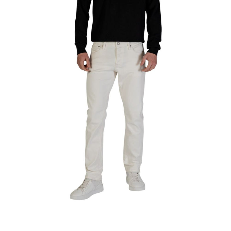 Jack Jones White Cotton Skinny Jeans