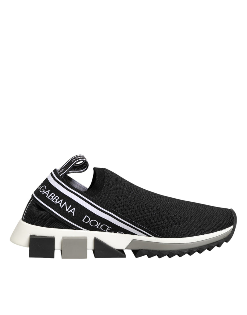 Dolce & Gabbana Black Slip On Sorrento Low Top Sneakers Shoes
