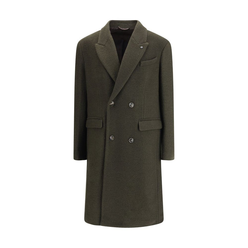 Cruna Green Fleece Wool Coat