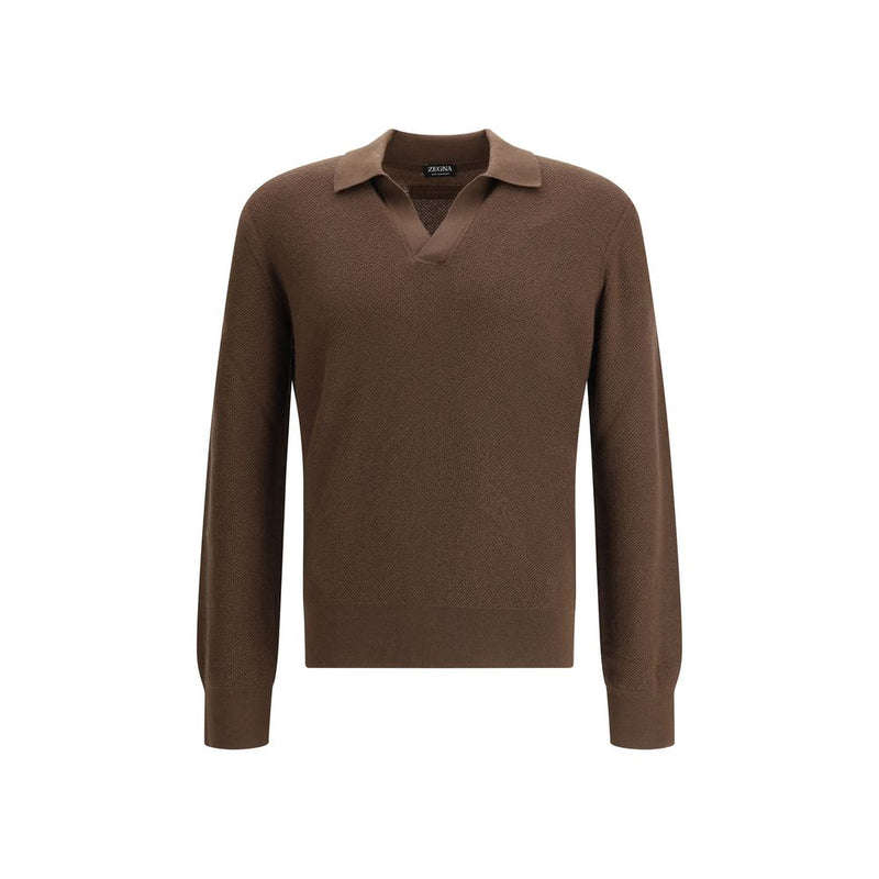 ZEGNA Brown Cashmere Shirt