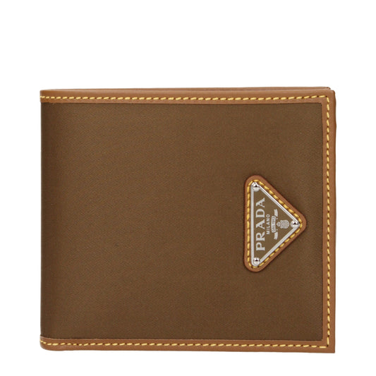 Prada Brown Fabric Wallet - ClickThatClicks 