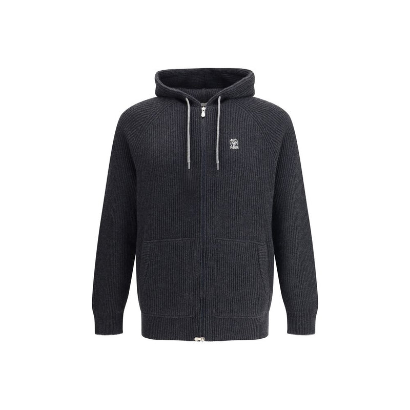 Brunello Cucinelli Black Cashmere Hoodie
