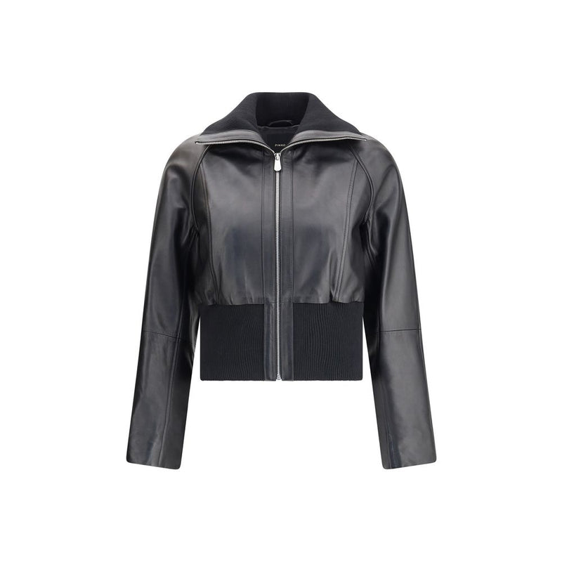 PINKO Black Lambskin Clothing
