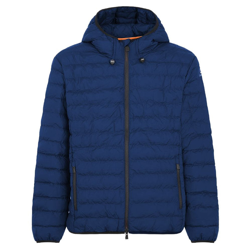 Suns Blue Polyester Jackets & Coat