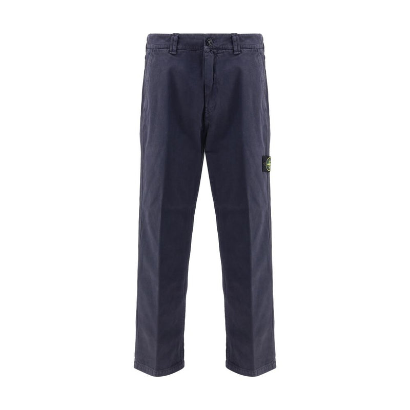 Stone Island Purple Cotton Casual Pants