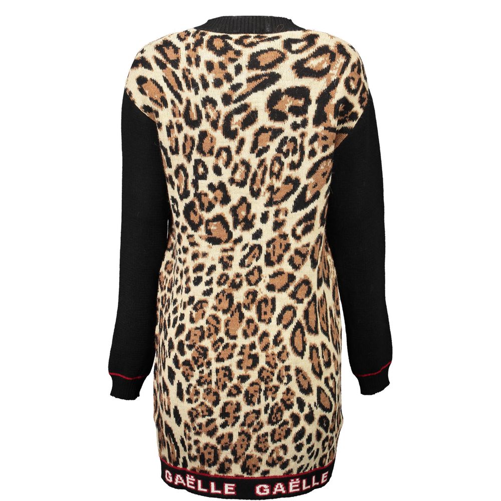 Gaelle Paris Beige Wool Women Dress - ClickThatClicks 