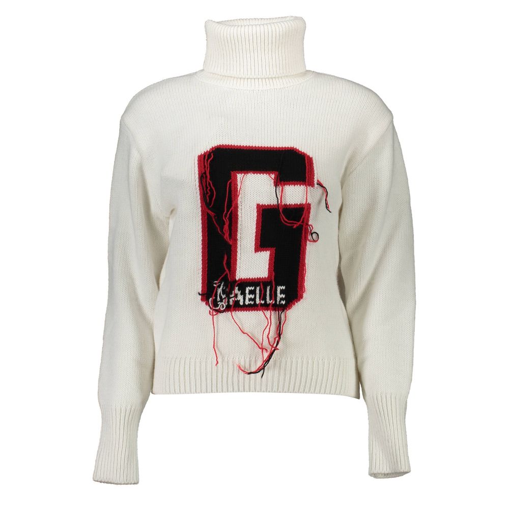 Gaelle Paris White Wool Sweater