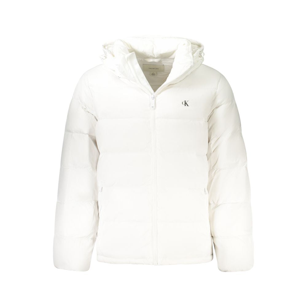 Calvin Klein Bianco Poliammide Men's Jacket - ClickThatClicks 