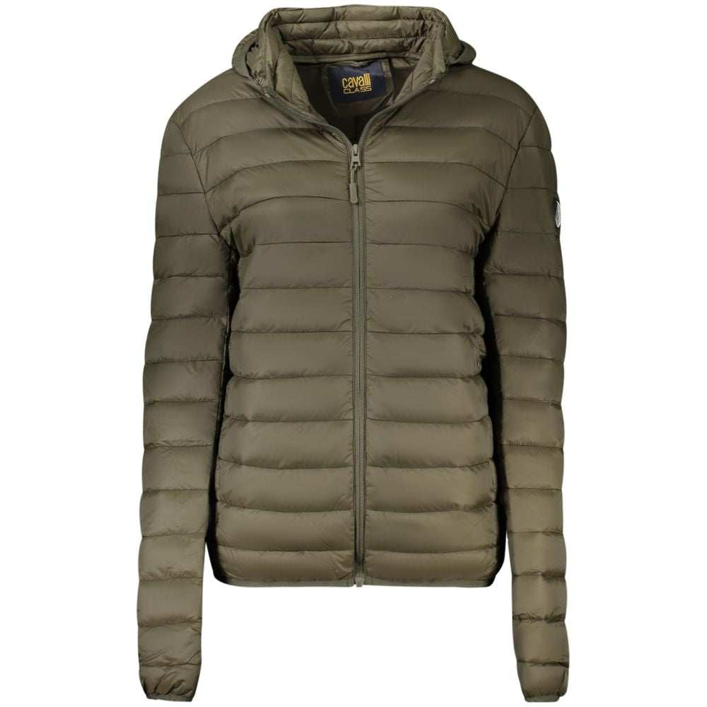 Cavalli Class Verde Polyester Men's Jacket - ClickThatClicks 