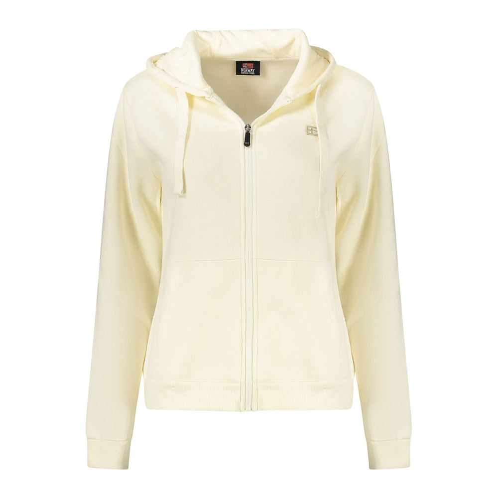Norway 1963 White Cotton Women's Hoodie Sweatshirt - ClickThatClicks 