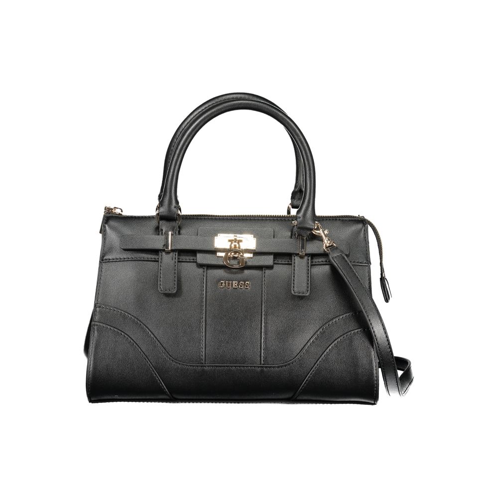 Guess Jeans Black Polyurethane Women Handbag - ClickThatClicks 