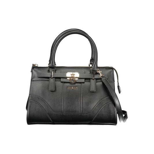 Guess Jeans Black Polyurethane Women Handbag - ClickThatClicks 