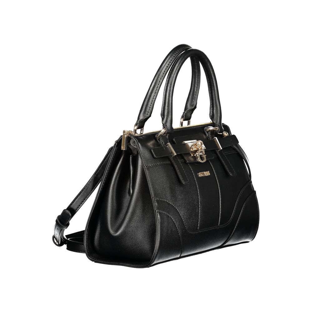 Guess Jeans Black Polyurethane Women Handbag - ClickThatClicks 